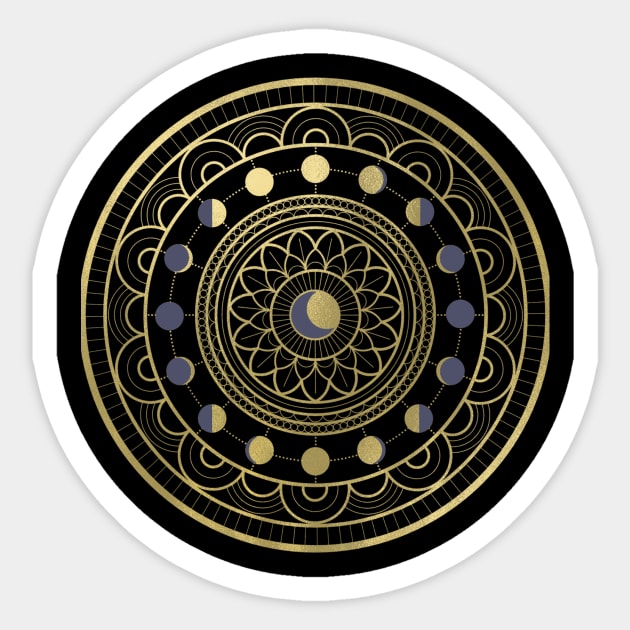 Moon Mandala Sticker by emanuelacarratoni